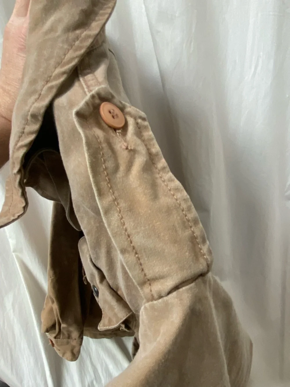 Vintage Banana Republic Safari Bush Jacket XS Italian Canvas Military Field Coat - Picture 8 of 16